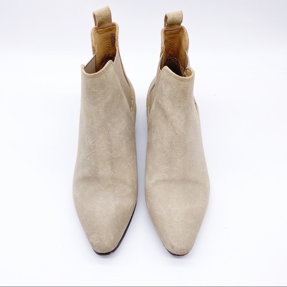 Banana Republic-Leather Taupe Slip on Bootie 7 - Picture 5 of 10